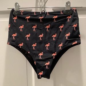 Flamingo High Waisted Bikini Bottom